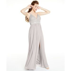 Emerald Sundae Lace & Chiffon Gown
